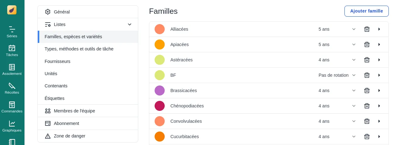 Capture d&#x27;écran de la nouvelle interface des paramètres